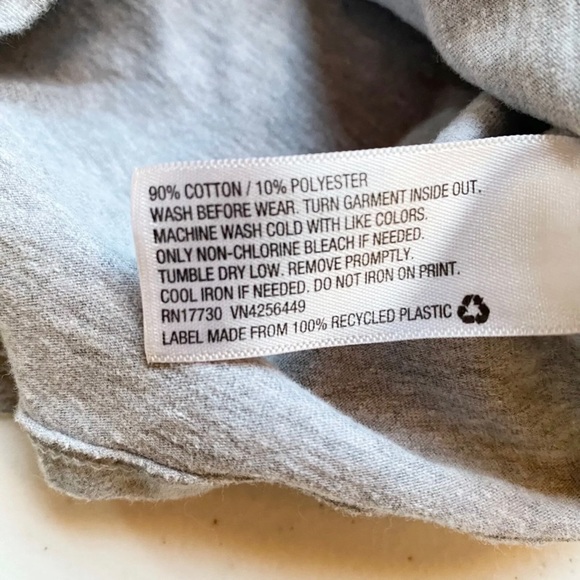 Cat & Jack Girls T-Shirt Sz 4T Gray Glitter Purple Unicorn Long Sleeve Crew Neck - Picture 5 of 8